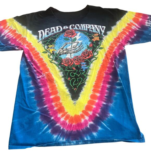 Grateful Dead and Company Shirt 2022 Tour Band Tie Dye Liquid Blue Size Large/XL - Picture 1 of 4